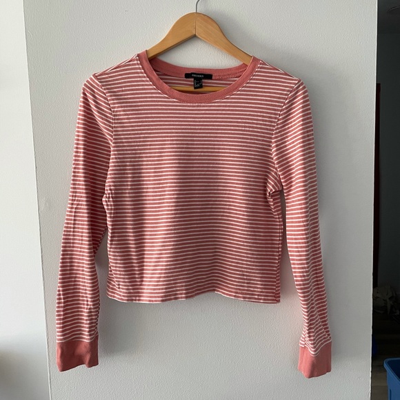 Striped long sleeve crew - Picture 1 of 4
